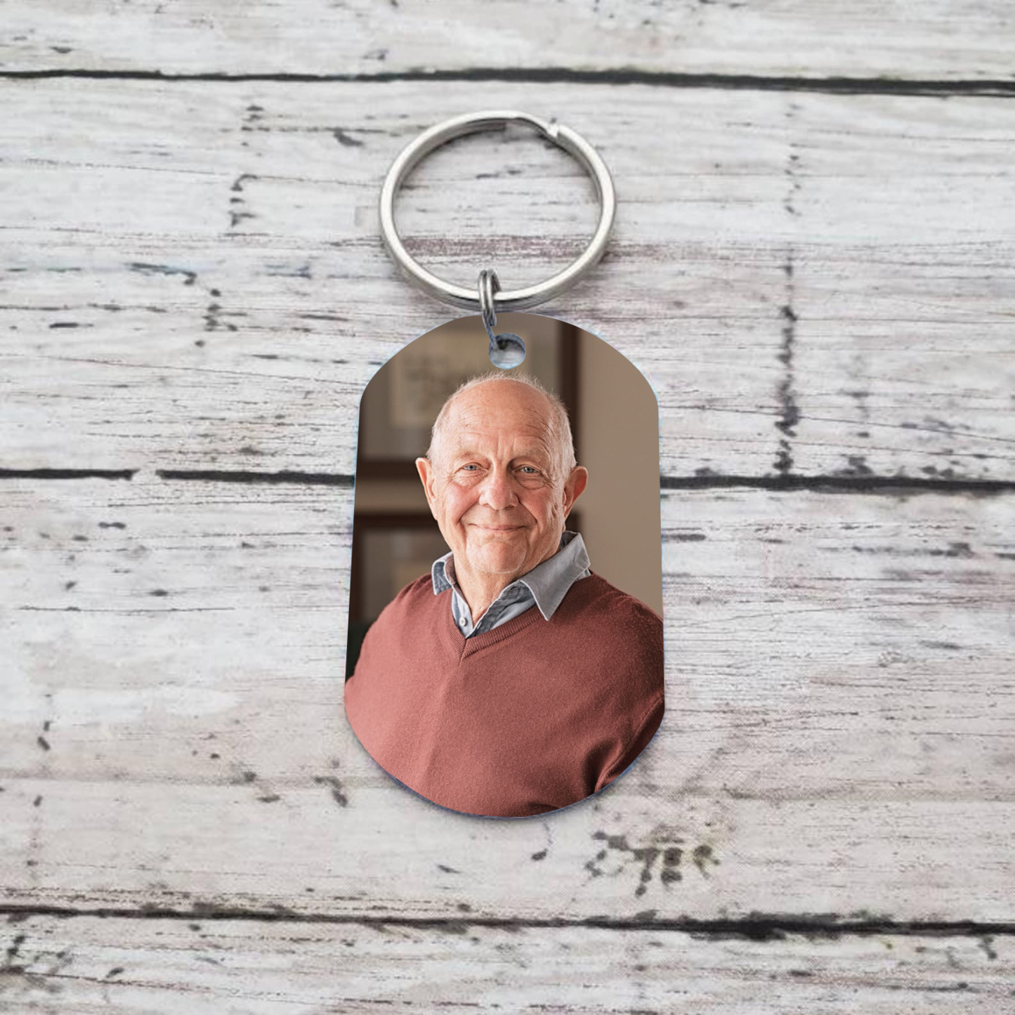 Personalised Photo Memorial Keychain Engraved 2 Texts Keychain Gifts "I Will Carry You With Me Until We Meet Again"-Jessemade AU