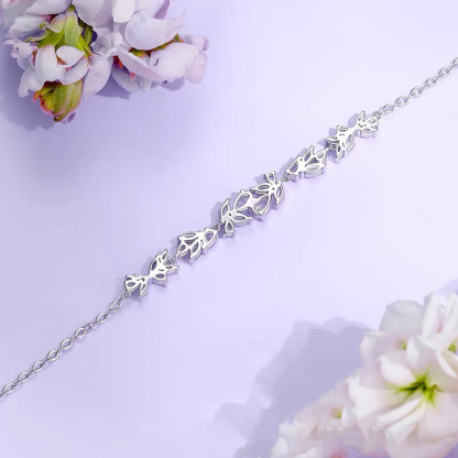 Women's Bracelet Silver Adjustable Bracelet Gift for Her-Jessemade AU
