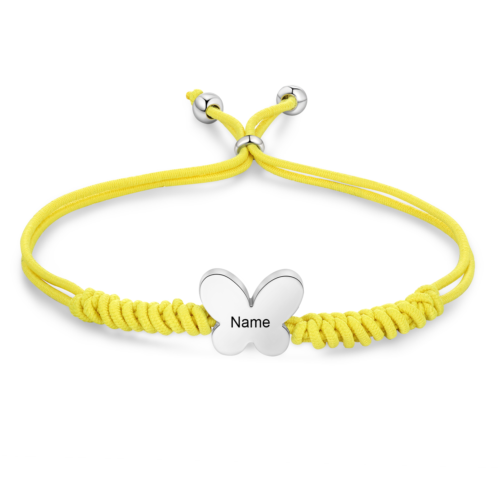 Butterfly Adjustable Bracelet Custom Name Bracelet Gift for Daughter Granddaughter - Your Wings Always Exist, All You Have To Do Is Fly-Jessemade AU