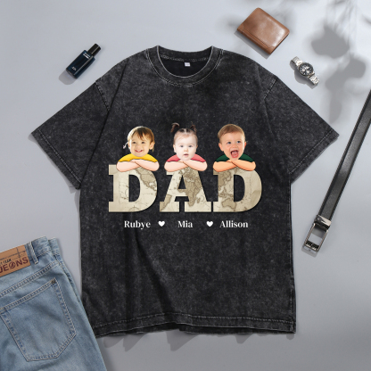 1-10 Names Personalised Dad T-Shirt - Custom Father's Day Gift | Jesse