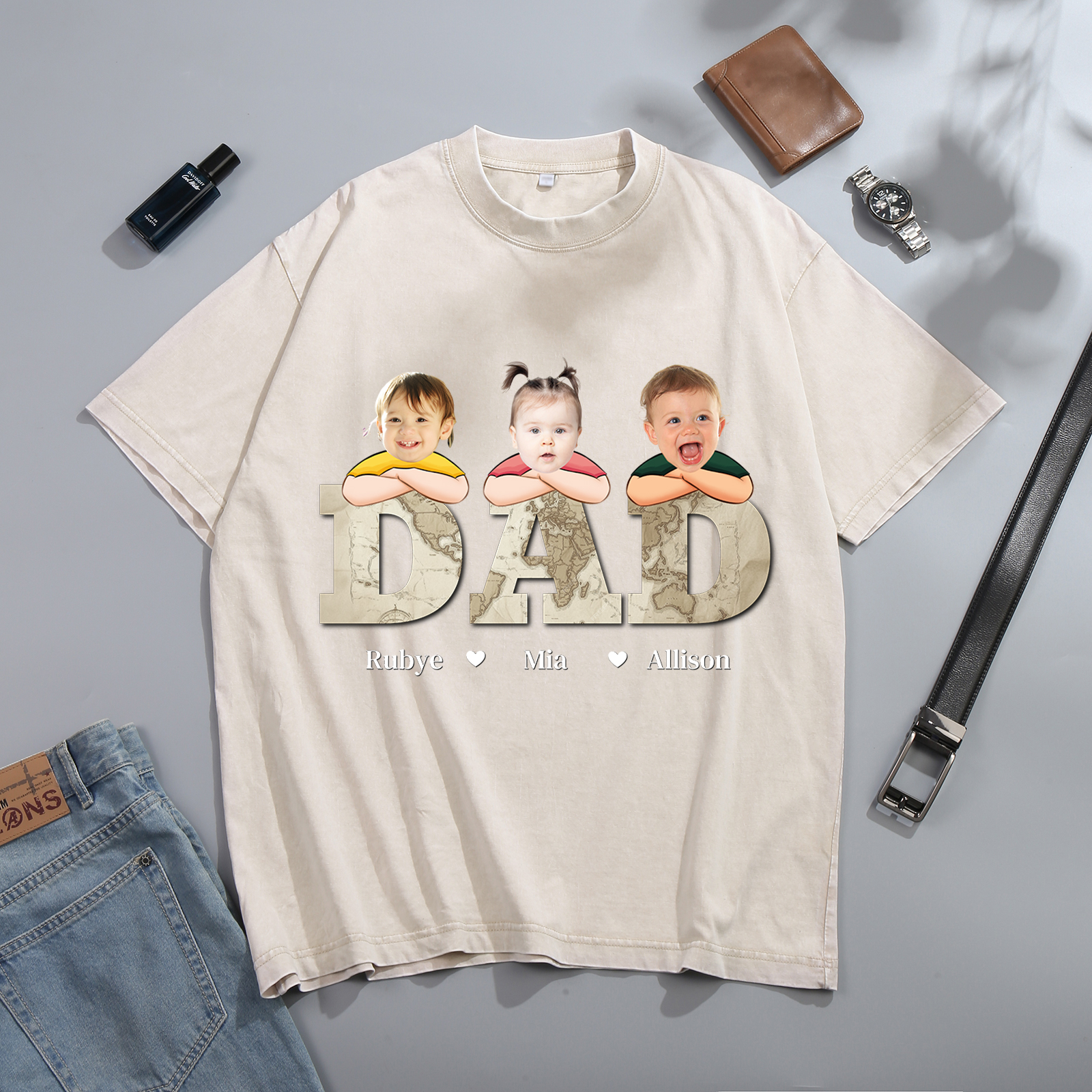 Personalised Dad T-Shirt - Custom Father's Day Gift | Jessemade