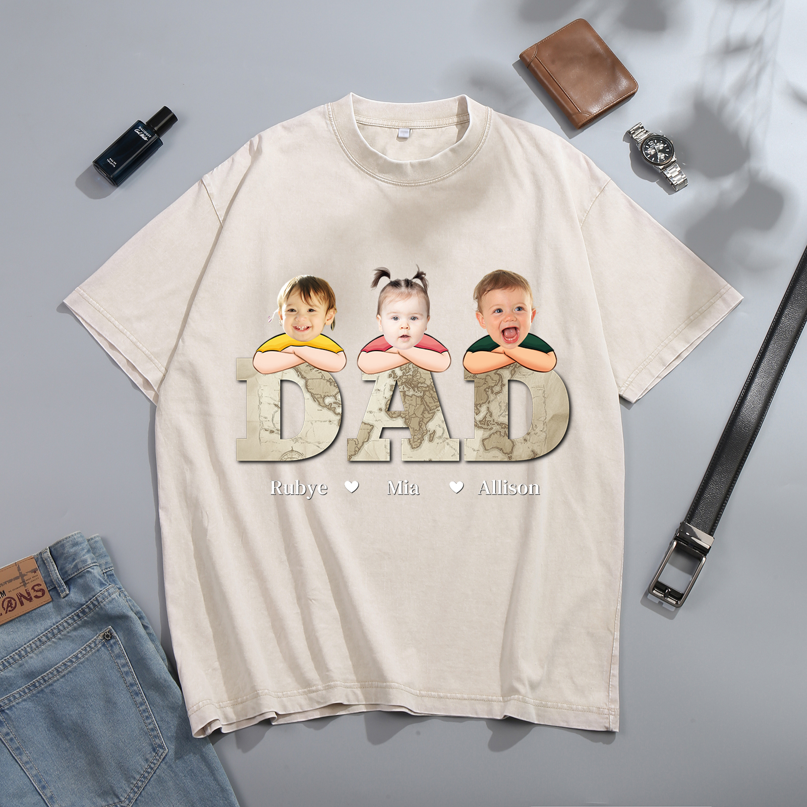 Personalised Dad T-Shirt - Custom Father's Day Gift | Jessemade