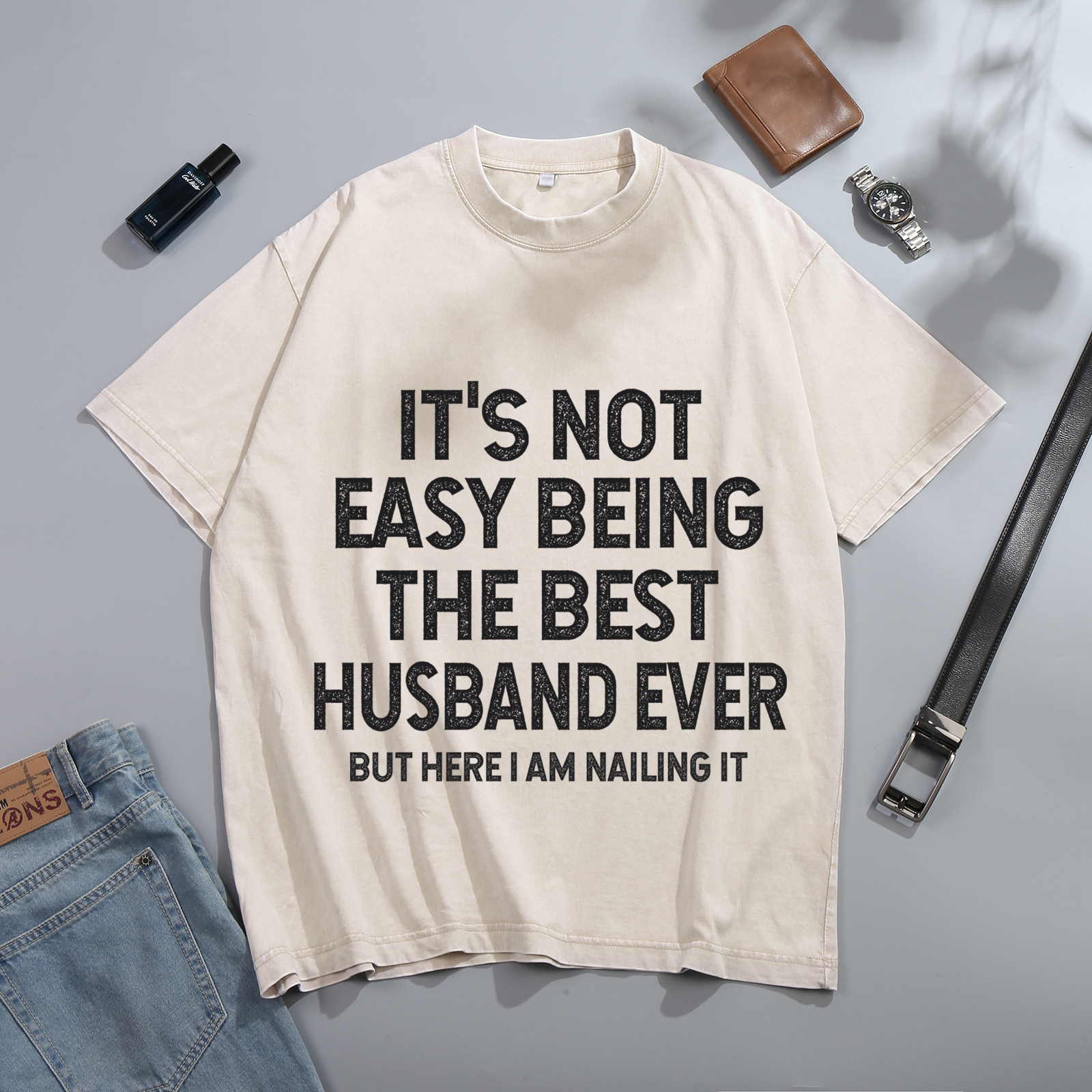 Personalised Couple White T-Shirts Its Not Easy Being the Best Husband or Wife Ever Valentines Day Gift