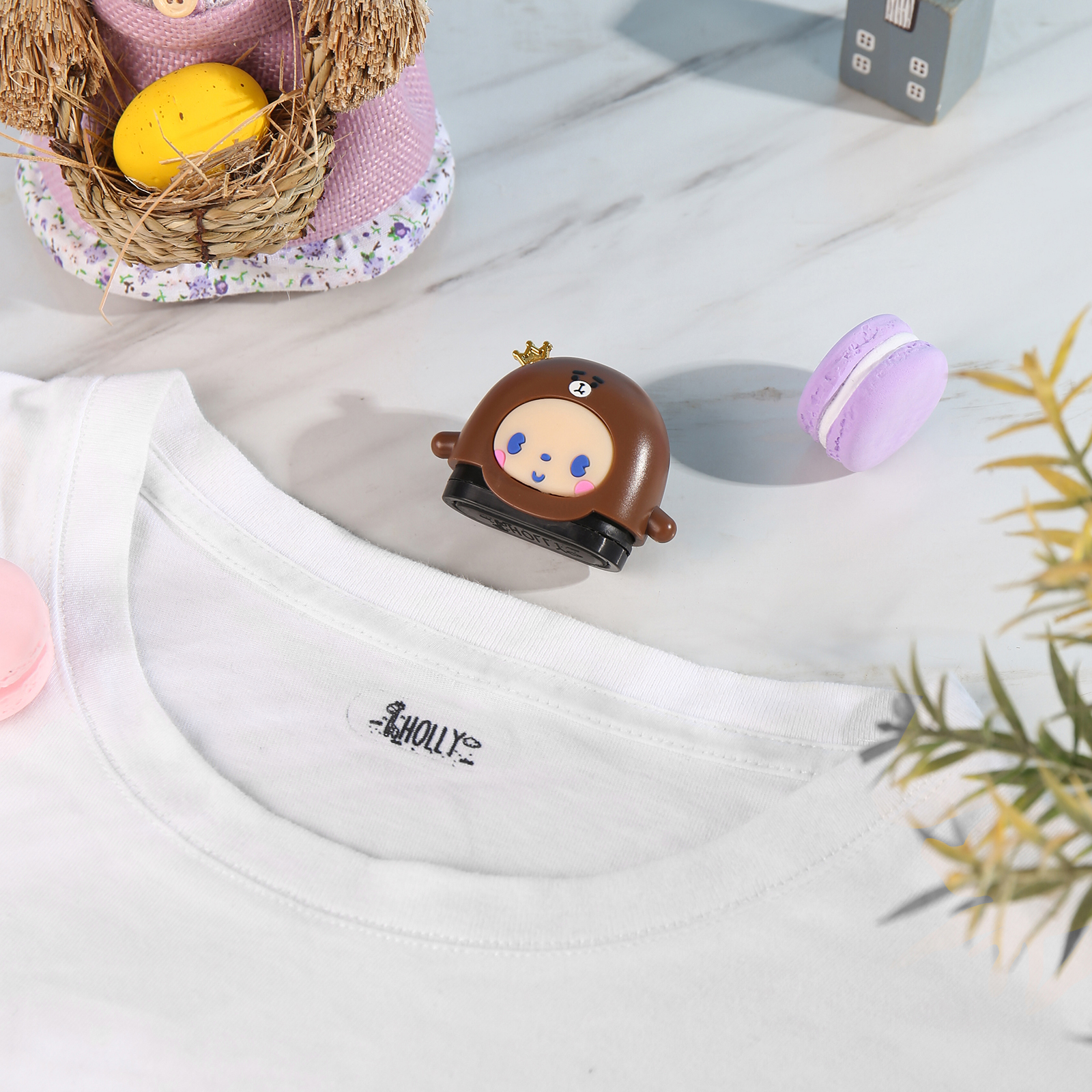 Personalised Name Stamp with Light Back-to-School Gift for Kids Black Ink-Jessemade AU