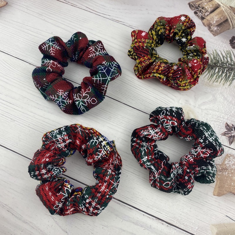 Christmas Scrunchie Set Festive Hair Ties for Holiday Cheer-Jessemade AU