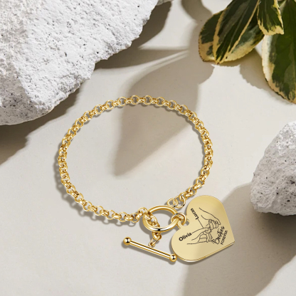 Personalised Pinky Promise Besties Forever Bracelet Custom 2 Names Gift for Friends-Jessemade AU