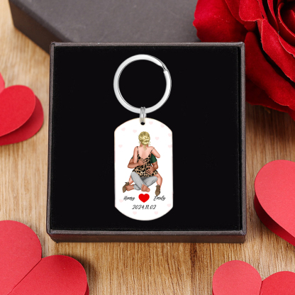 You Have My Heart And My Ass Personalised Keychain Valentine Gift For Couple