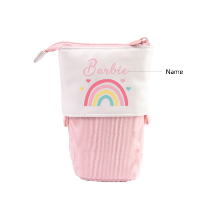 Personalised 2 Names Gift Set Custom Enamel Mug & Pencil Case & Bracelets Gift Set Back-to-School Gifts for Kids