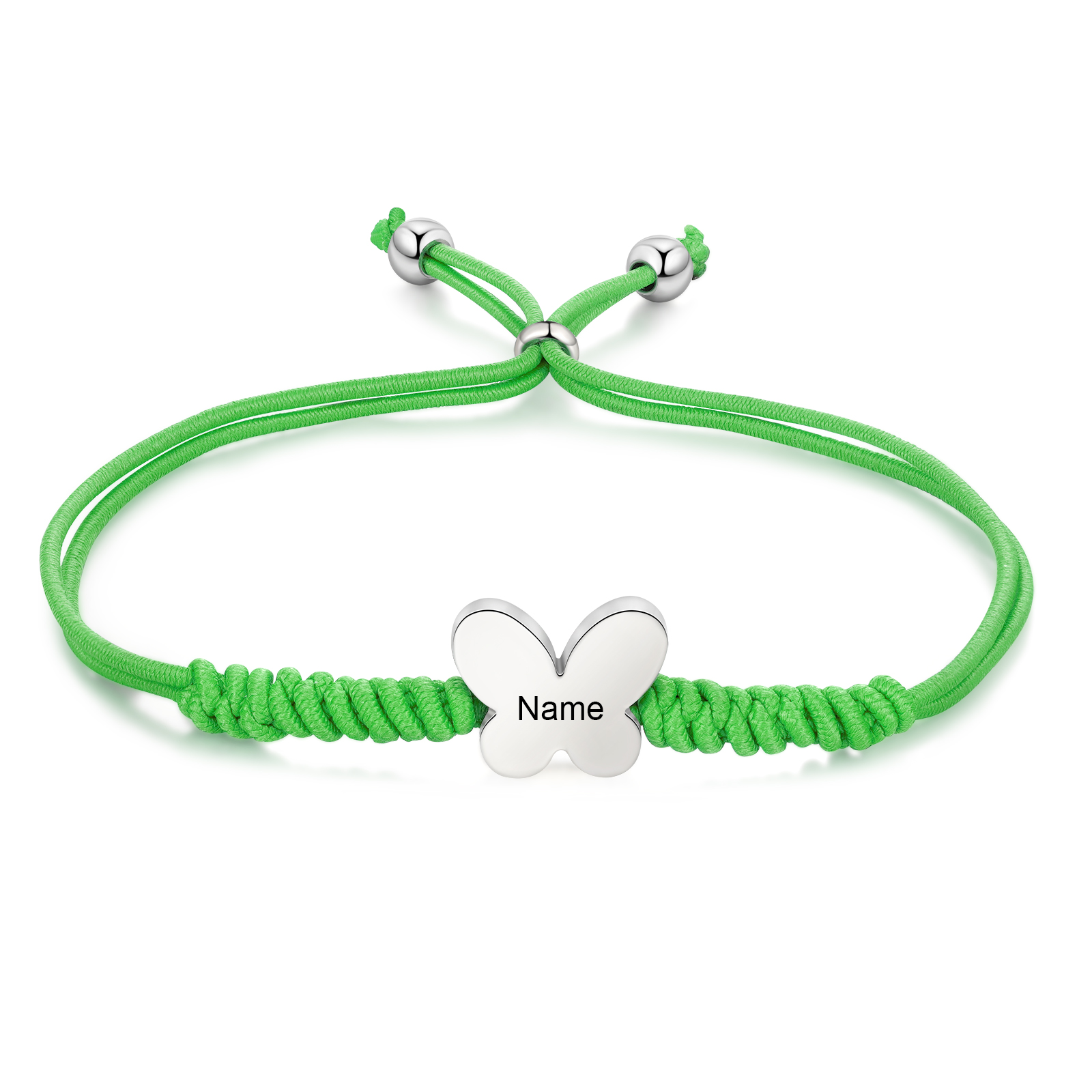 Butterfly Adjustable Bracelet Custom Name Bracelet Gift for Daughter Granddaughter - Your Wings Always Exist, All You Have To Do Is Fly-Jessemade AU