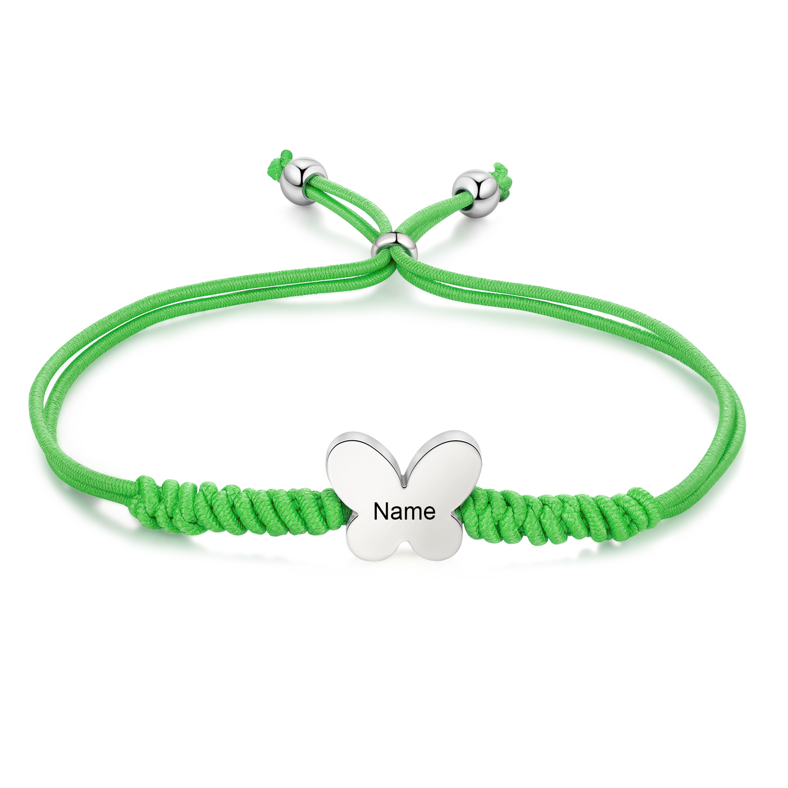 Butterfly Adjustable Bracelet Custom Name Bracelet Gift for Daughter Granddaughter - Your Wings Always Exist, All You Have To Do Is Fly-Jessemade AU