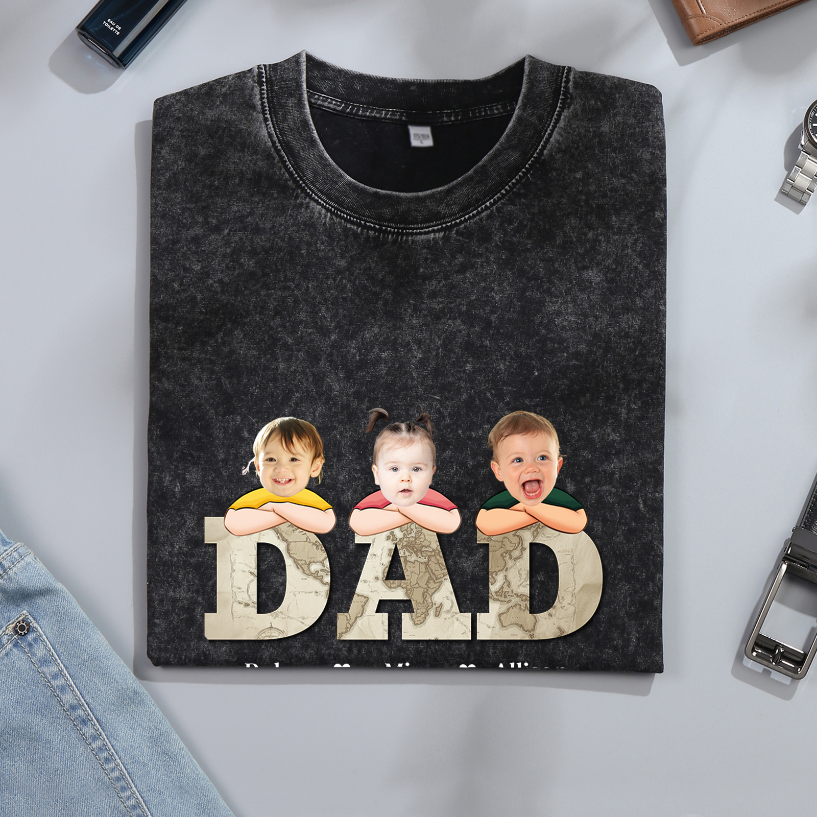 Personalised Dad T-Shirt - Custom Father's Day Gift | Jessemade