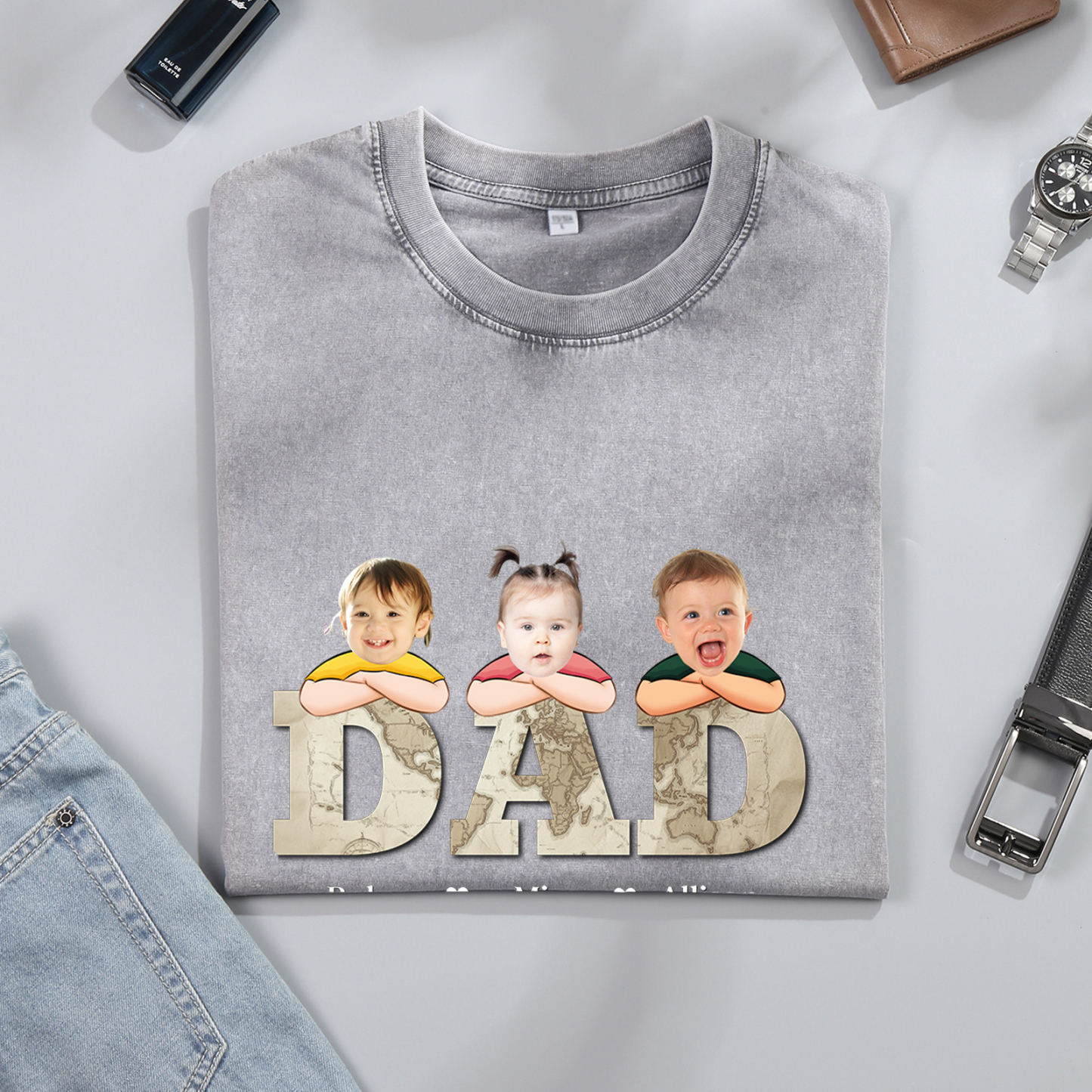 Personalised Dad T-Shirt - Custom Father's Day Gift | Jessemade