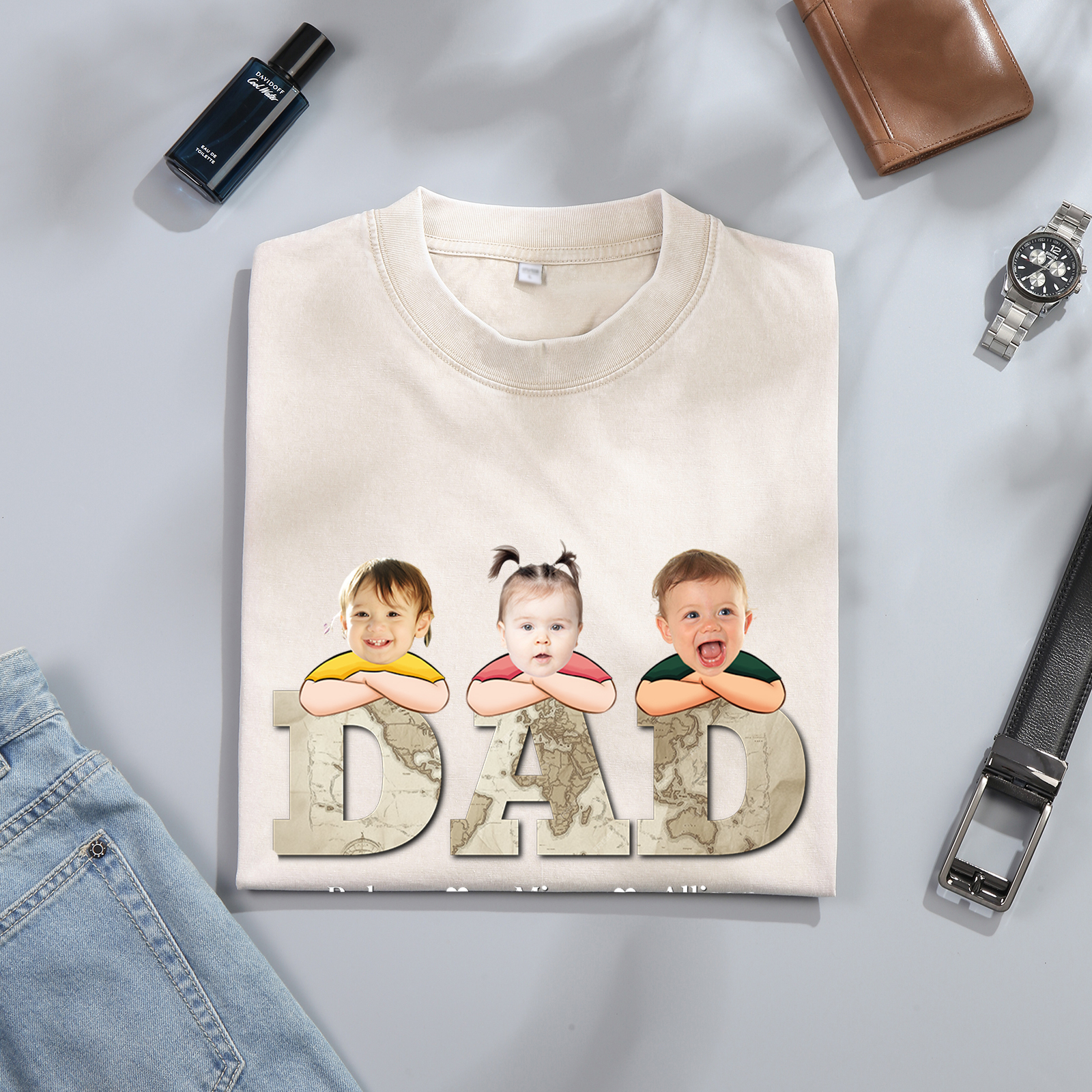 Personalised Dad T-Shirt - Custom Father's Day Gift | Jessemade