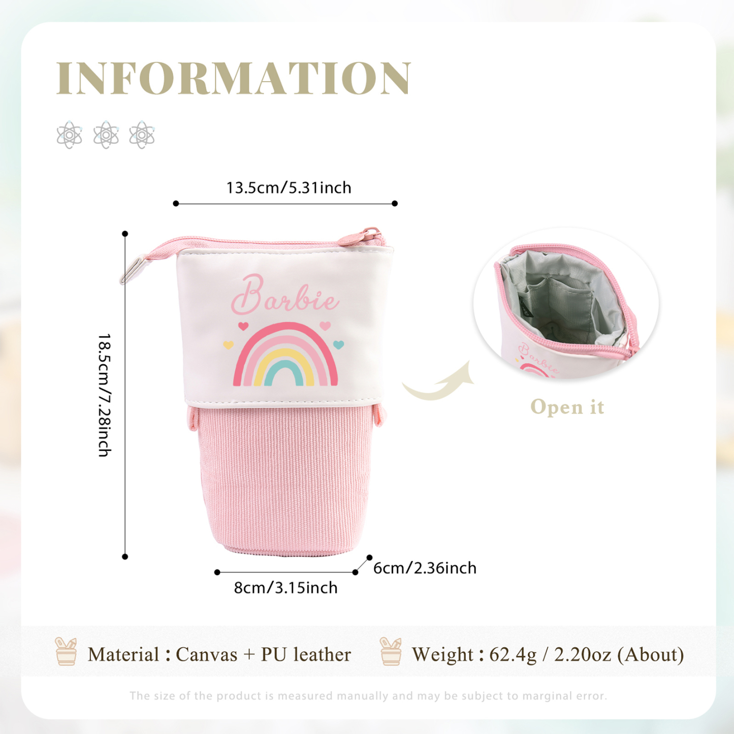 Personalised 2 Names Gift Set Custom Enamel Mug & Pencil Case & Bracelets Gift Set Back-to-School Gifts for Kids