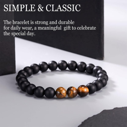 To Dad I Love You Cross Bracelet Beads Warp Bracelet-Jessemade AU