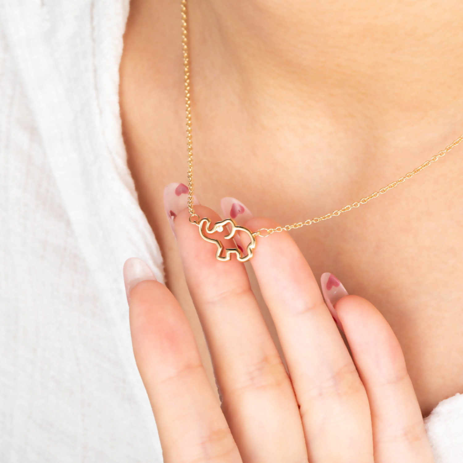 Mother Daughter Elephant Necklaces Set Matching Necklaces Birthday Gift for Women Girls