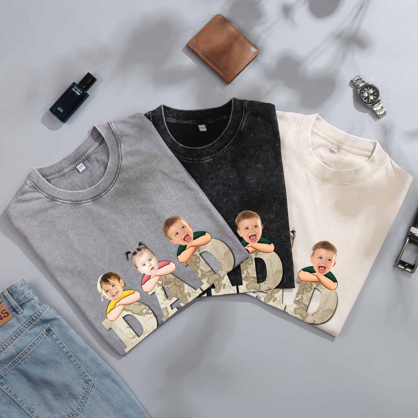 Personalised Dad T-Shirt - Custom Father's Day Gift | Jessemade