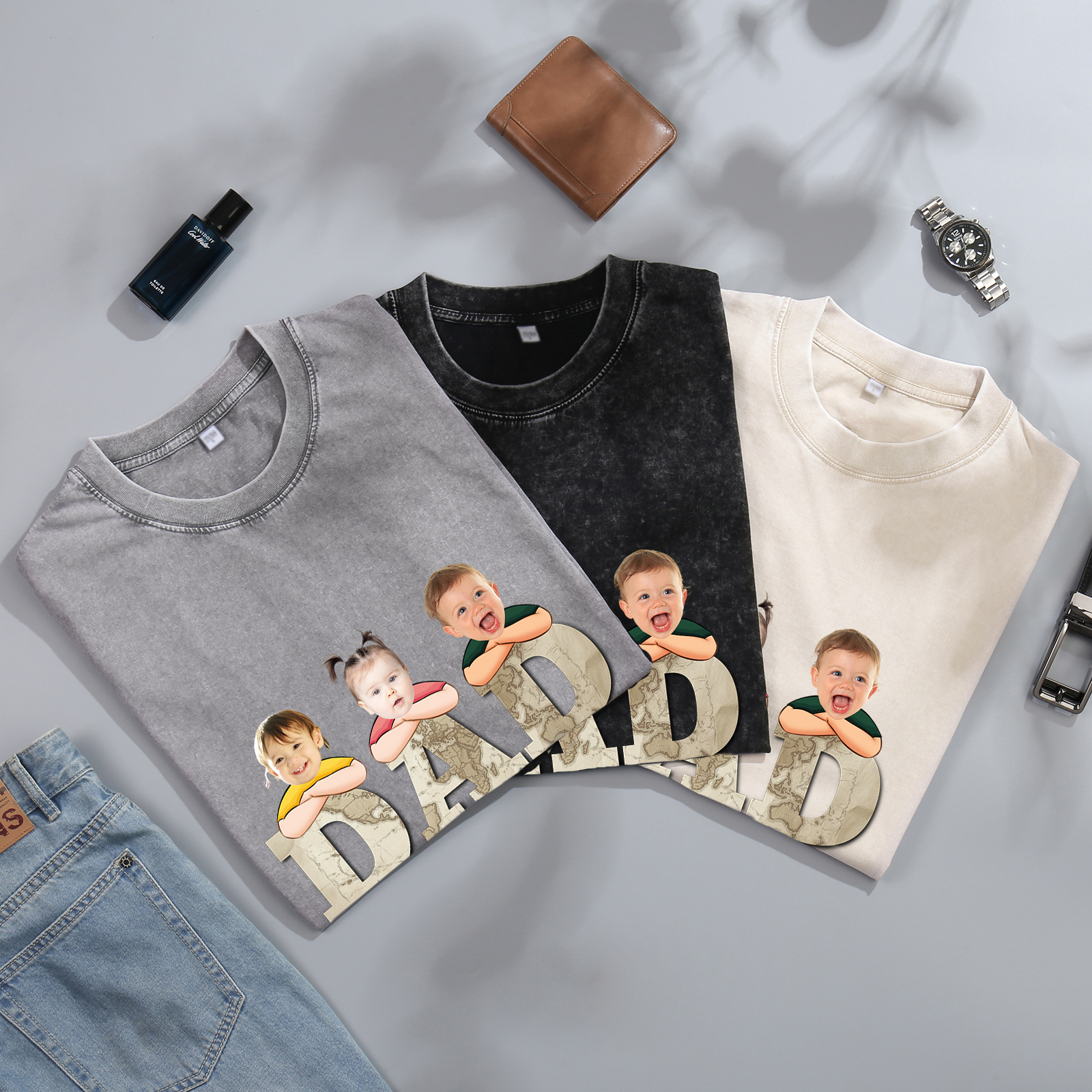 Personalised Dad T-Shirt - Custom Father's Day Gift | Jessemade