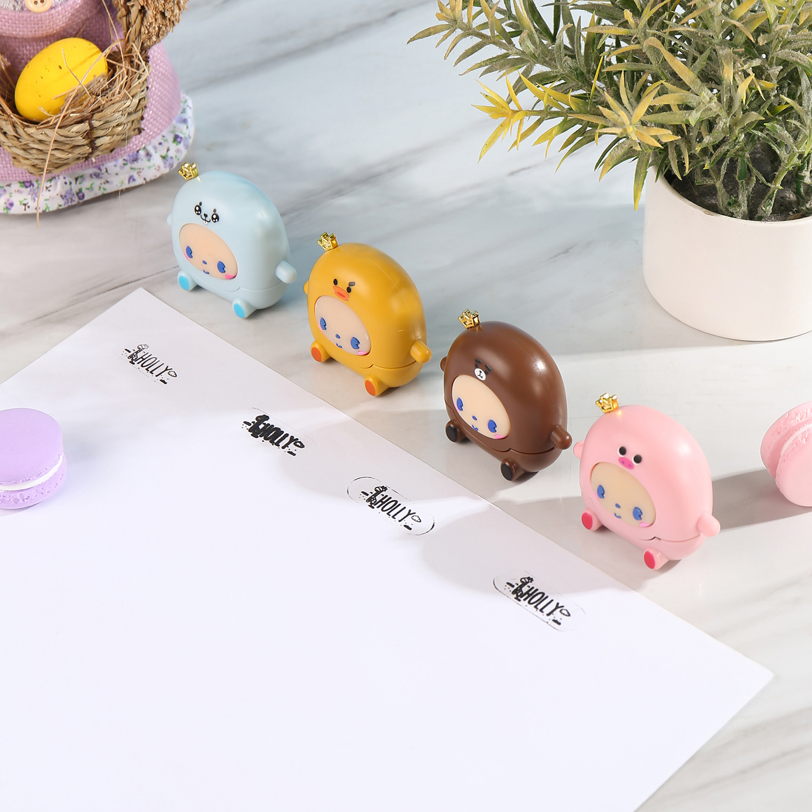 Personalised Name Stamp with Light Back-to-School Gift for Kids Black Ink-Jessemade AU