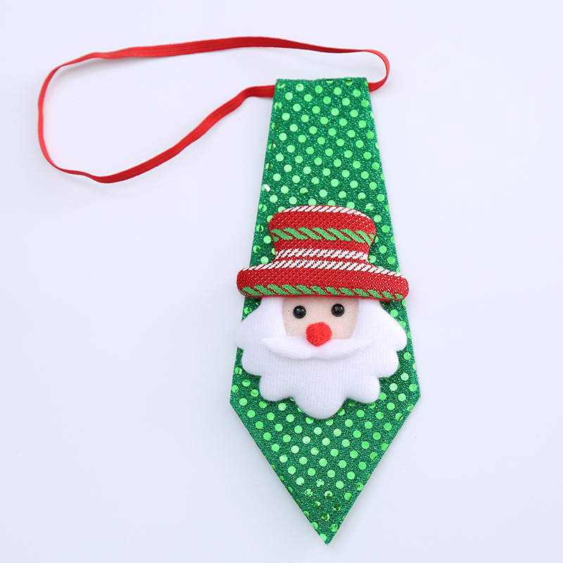 Festive Christmas Character Neck Tie Decorations for Kids