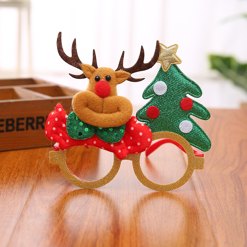 Festive Christmas Cartoon Glasses for Kids Fun Holiday Accessory for Family Gatherings