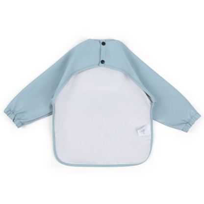 Personalised Baby Bibs Waterproof PU Feeding Bibs with Long Sleeves Large Pocket Gift for Her