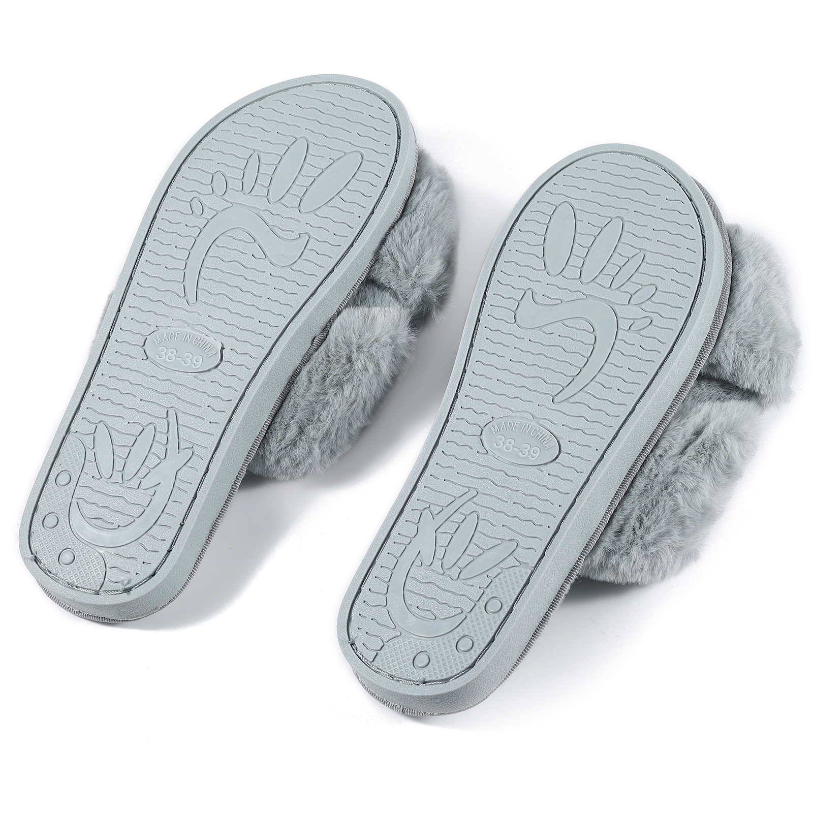 Personalised Soft House Slippers Custom Name Fluffy Slippers Gift for Her