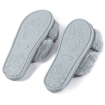 Personalised Soft House Slippers Custom Name Fluffy Slippers Gift for Her