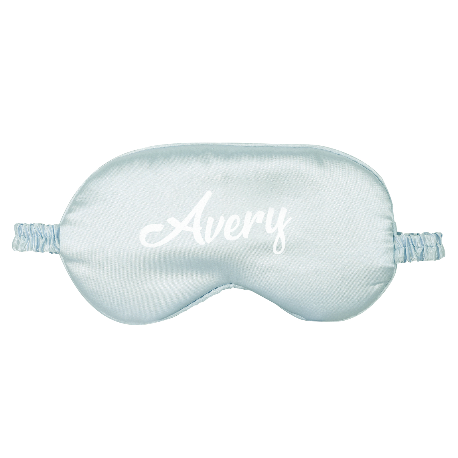 Personalised Light Pink Silk Sleep Mask Elegant Custom Name Eye Mask Six Colour Gift for Her