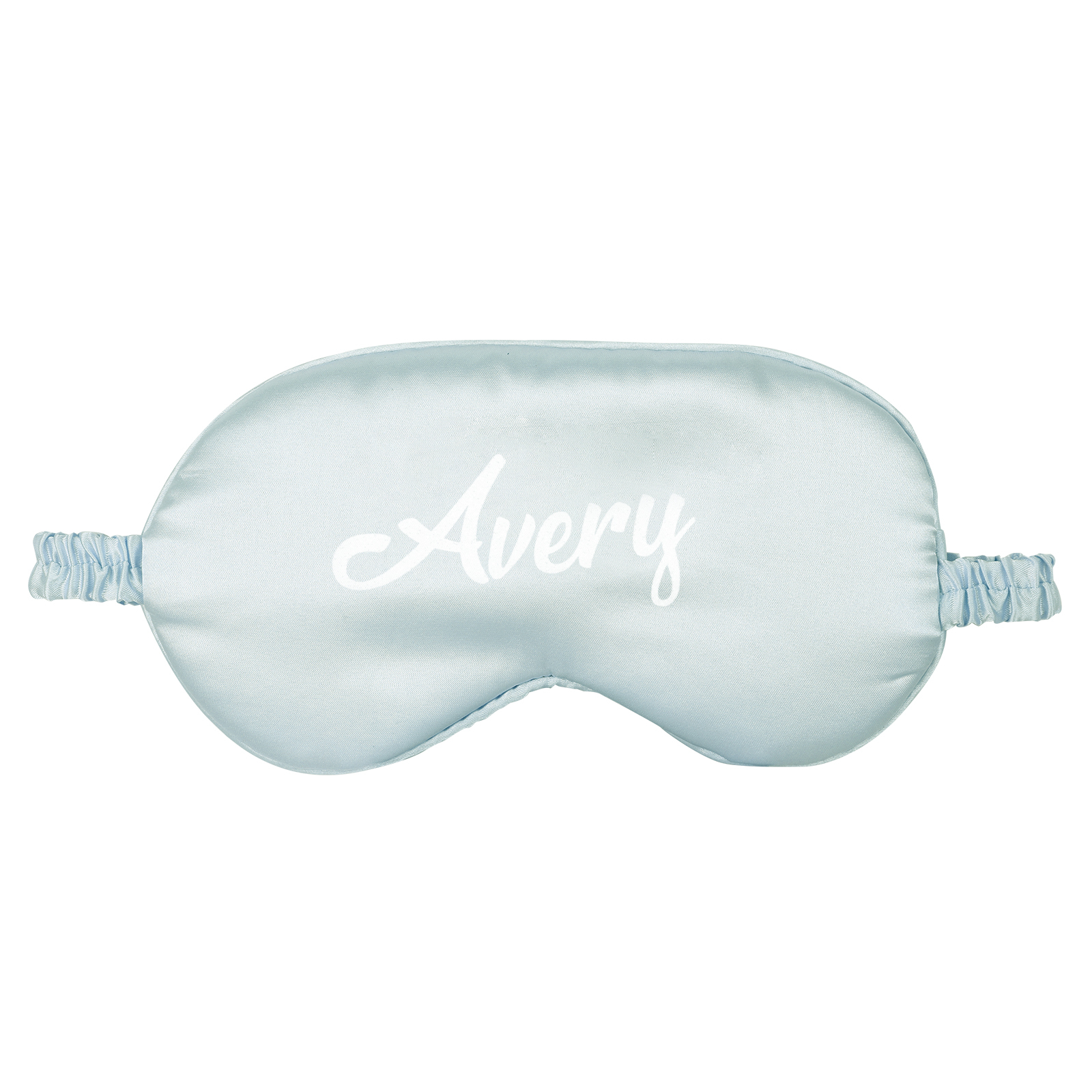 Personalised Light Pink Silk Sleep Mask Elegant Custom Name Eye Mask Six Colour Gift for Her
