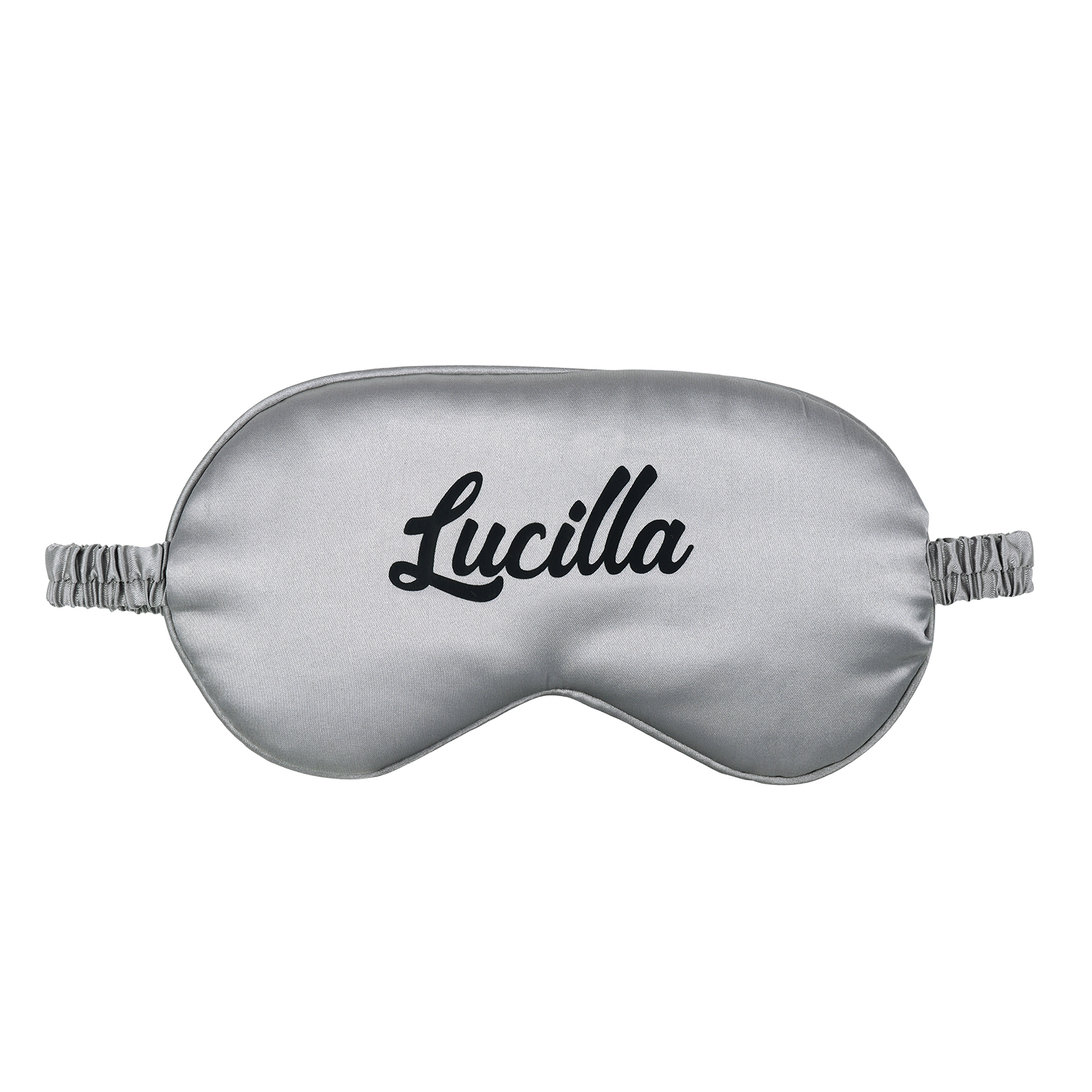 Personalised Light Pink Silk Sleep Mask Elegant Custom Name Eye Mask Six Colour Gift for Her