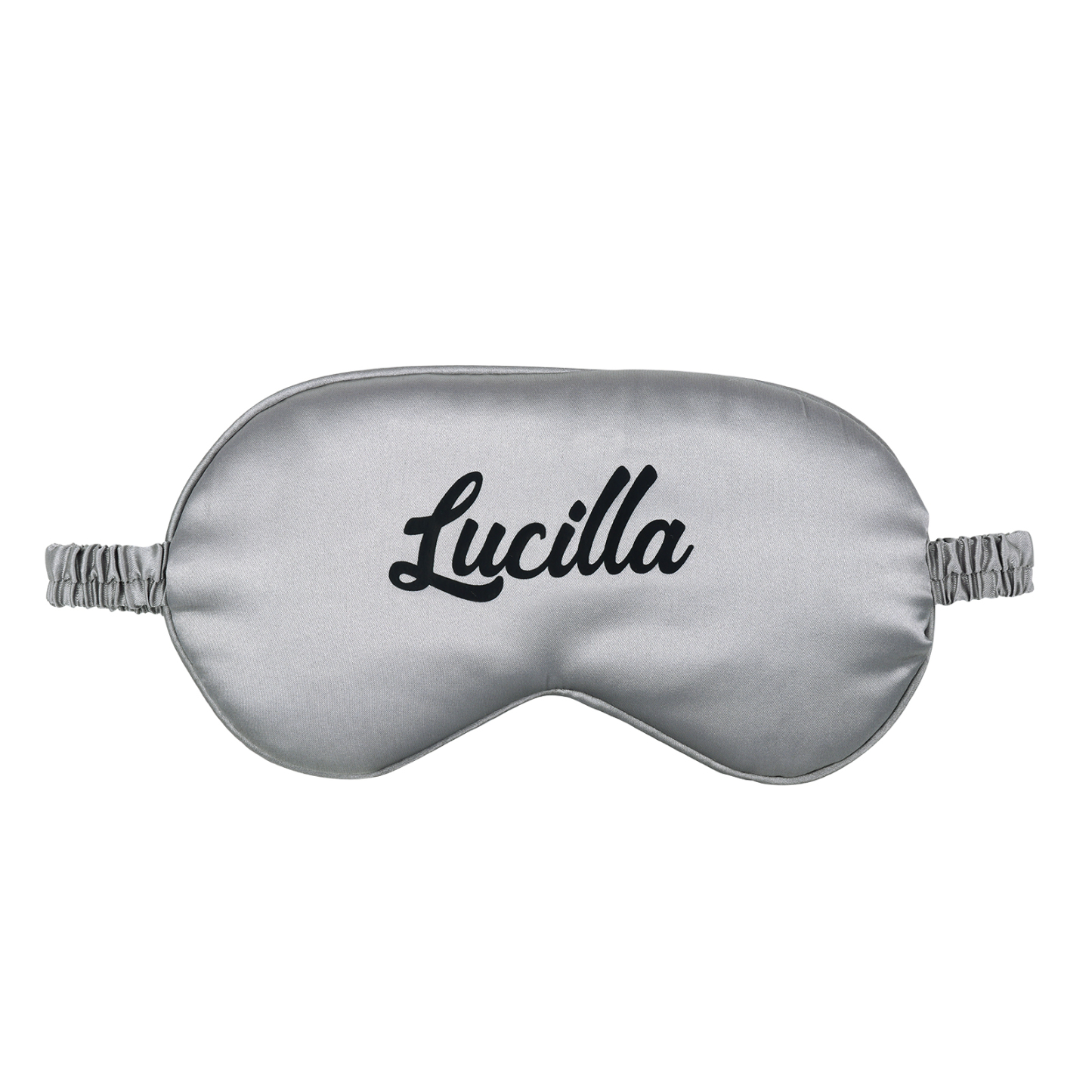 Personalised Light Pink Silk Sleep Mask Elegant Custom Name Eye Mask Six Colour Gift for Her