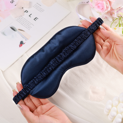 Personalised Light Pink Silk Sleep Mask Elegant Custom Name Eye Mask Six Colour Gift for Her