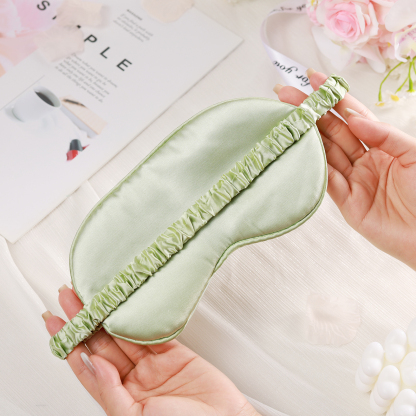 Personalised Light Pink Silk Sleep Mask Elegant Custom Name Eye Mask Six Colour Gift for Her