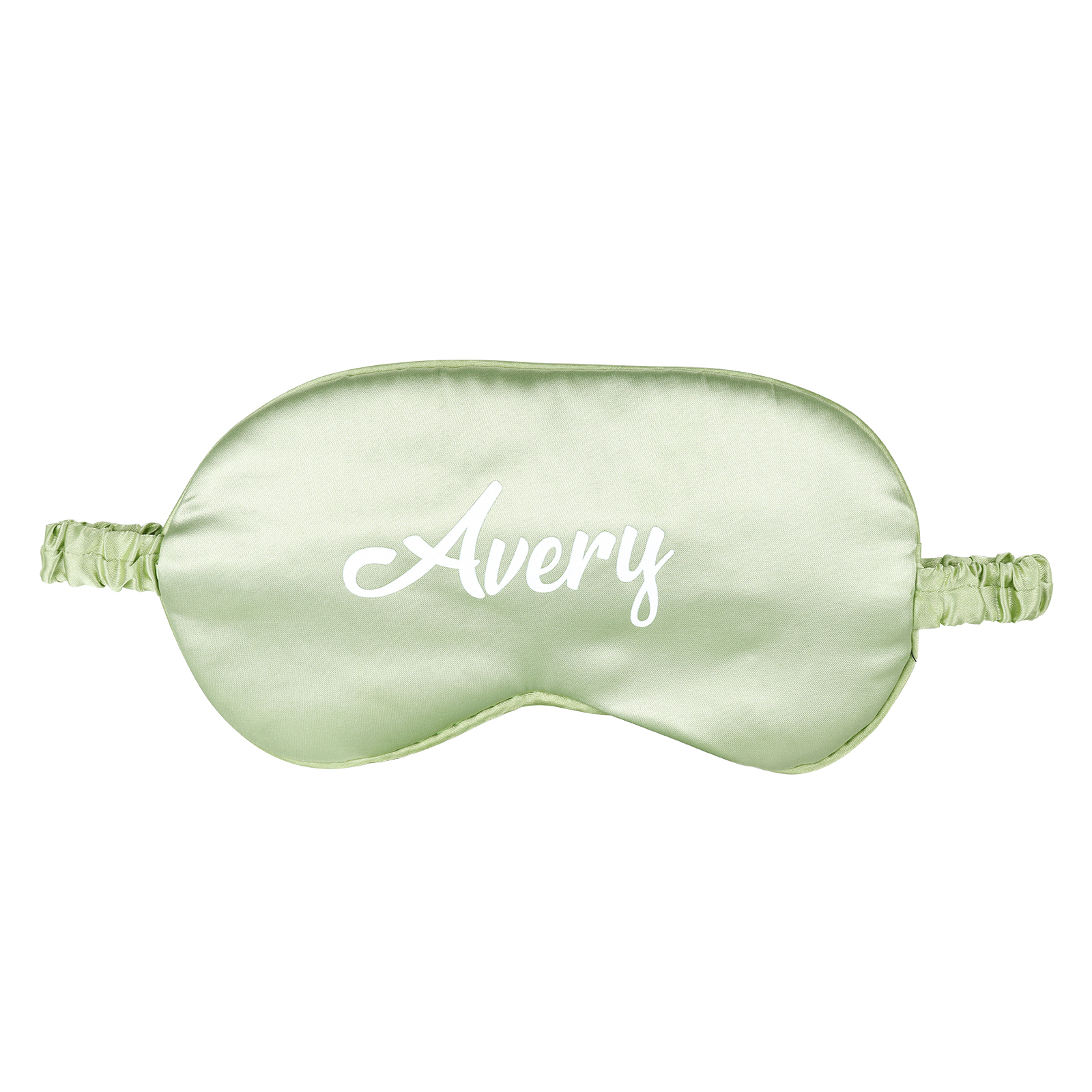 Personalised Light Pink Silk Sleep Mask Elegant Custom Name Eye Mask Six Colour Gift for Her