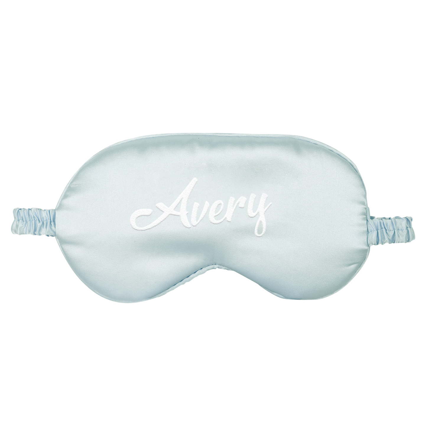 Personalised Light Pink Silk Sleep Mask Elegant Custom Name Eye Mask Six Colour Gift for Her