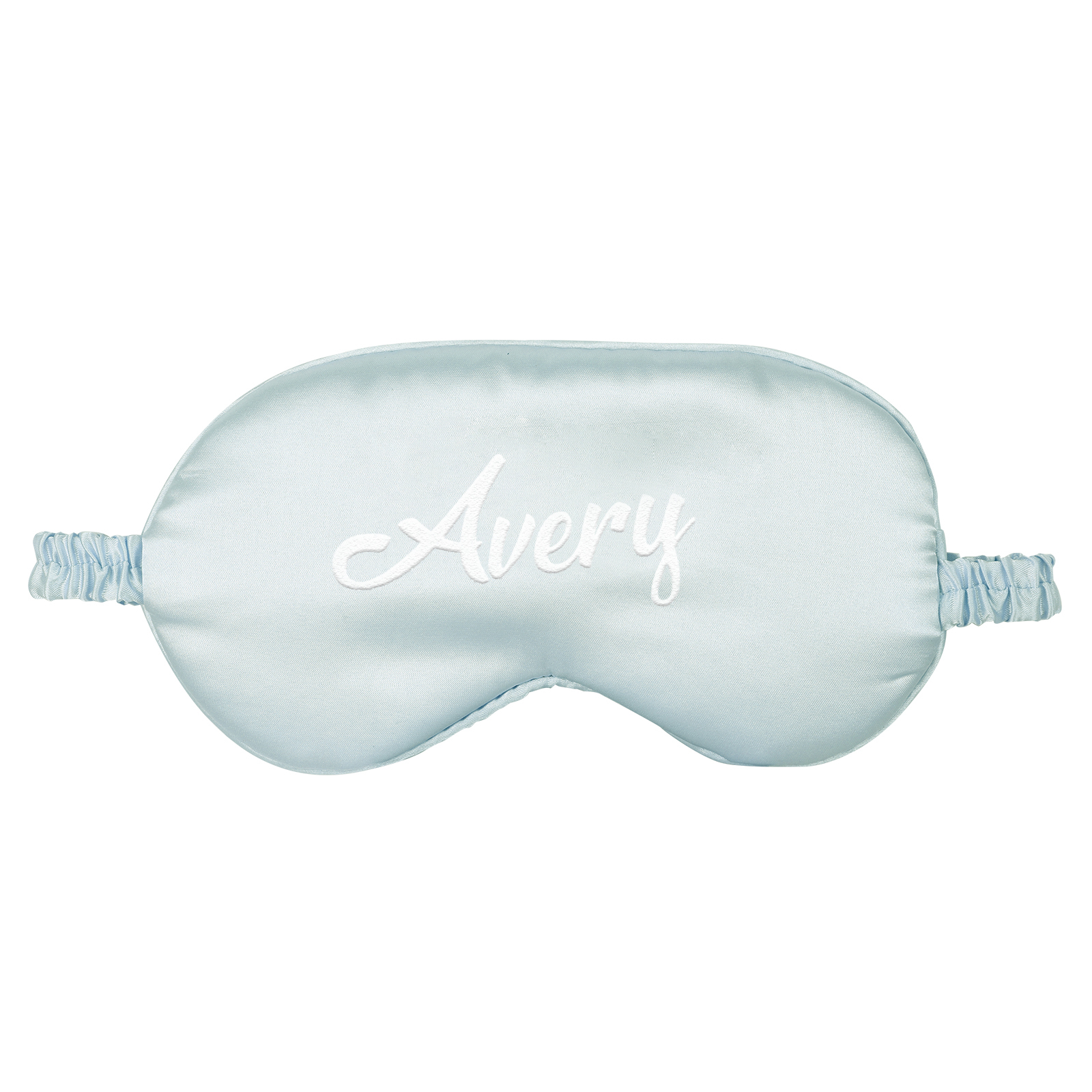 Personalised Light Pink Silk Sleep Mask Elegant Custom Name Eye Mask Six Colour Gift for Her