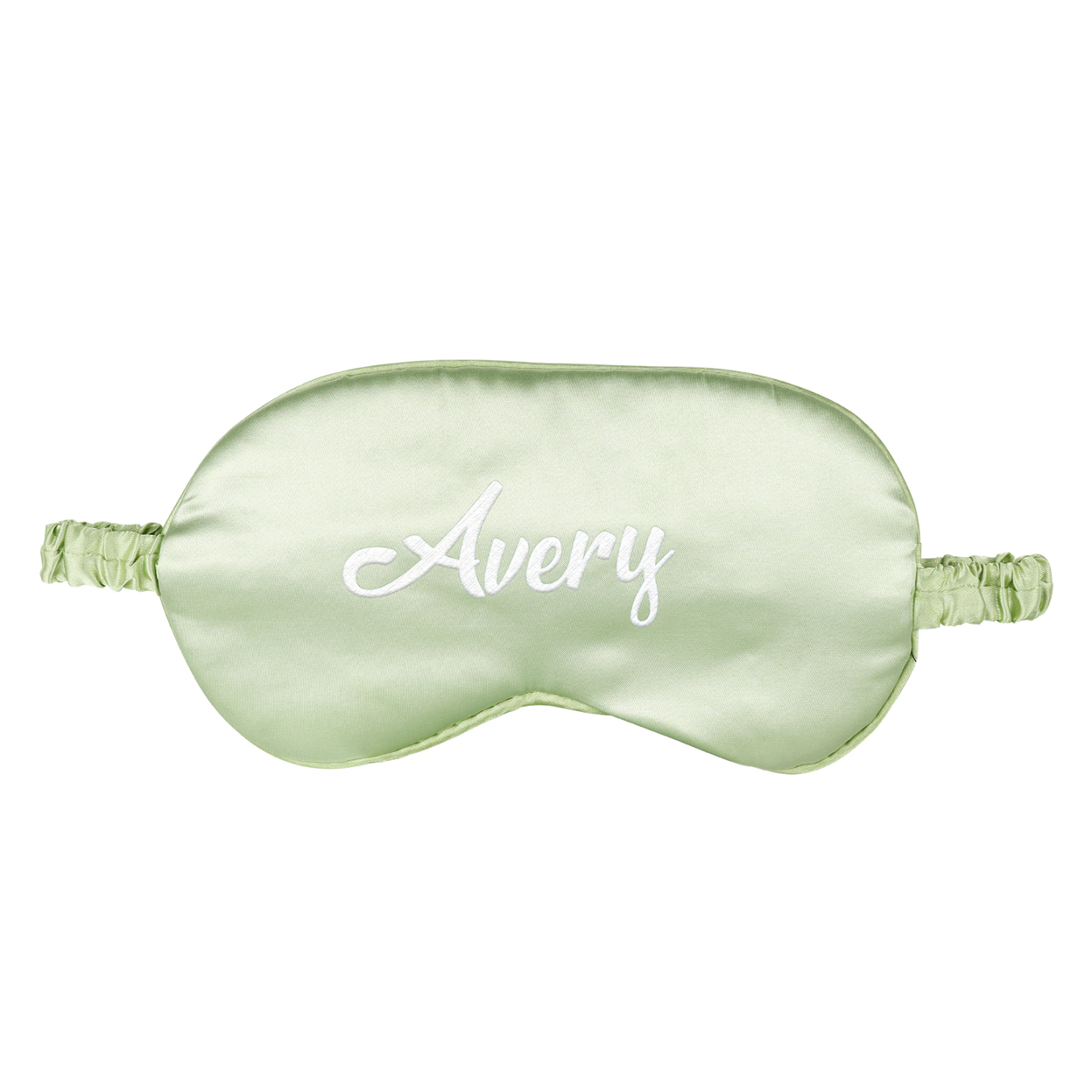 Personalised Light Pink Silk Sleep Mask Elegant Custom Name Eye Mask Six Colour Gift for Her