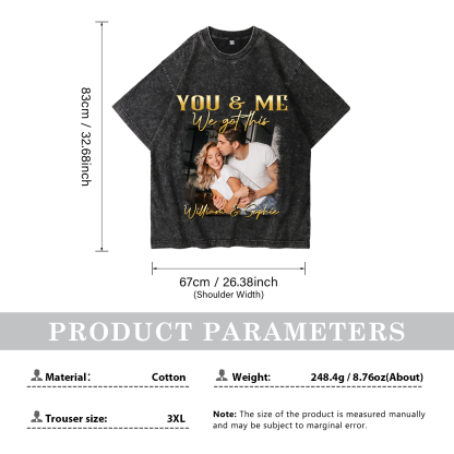 Personalised Couple Black T-Shirts You and Me We Got This Valentine’s Day Gift