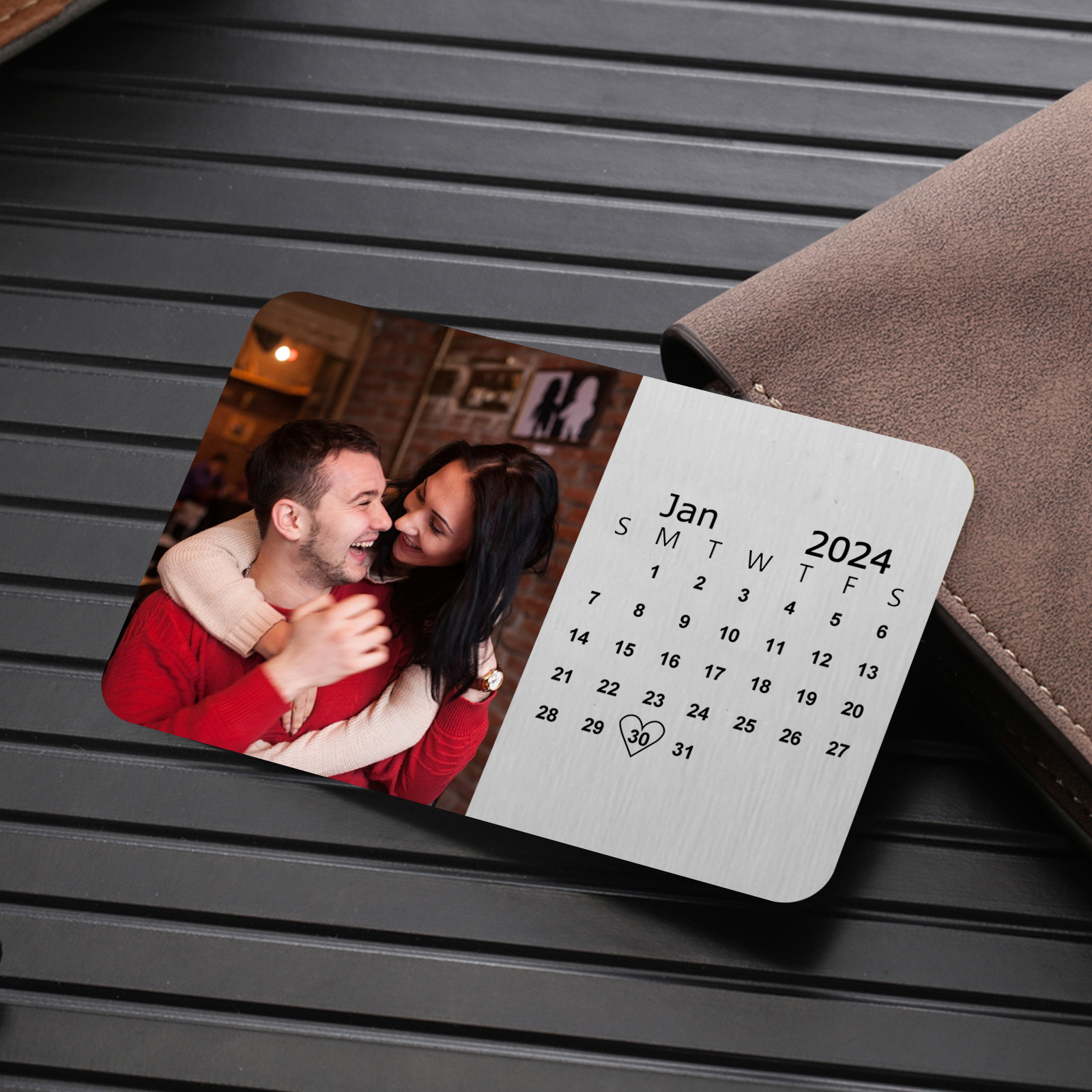 Personalised Wallet Card Cherish Every mument Valentines Day Gift for Him