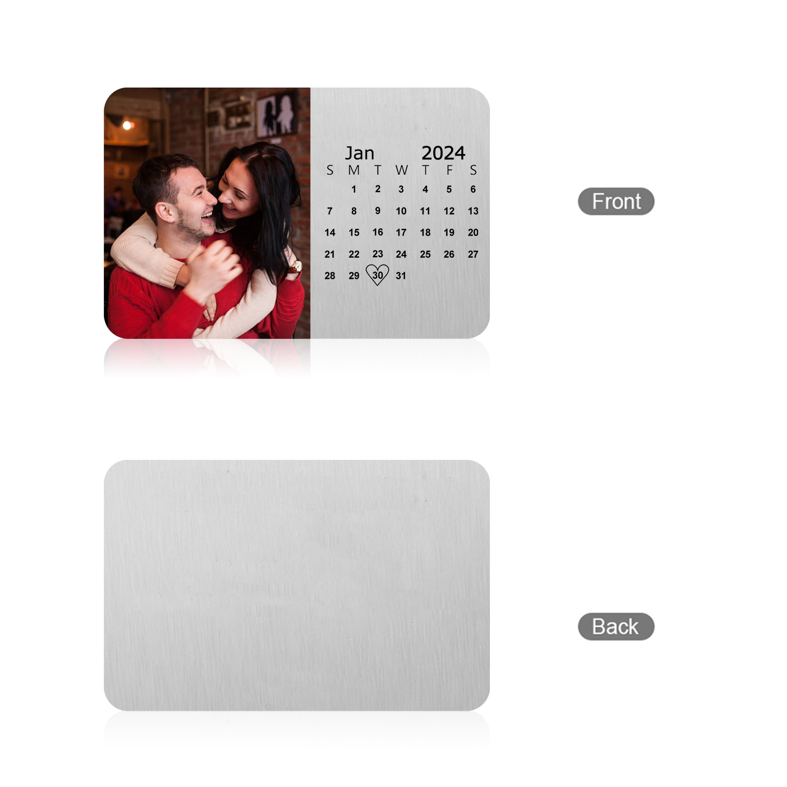 Personalised Wallet Card Cherish Every mument Valentines Day Gift for Him