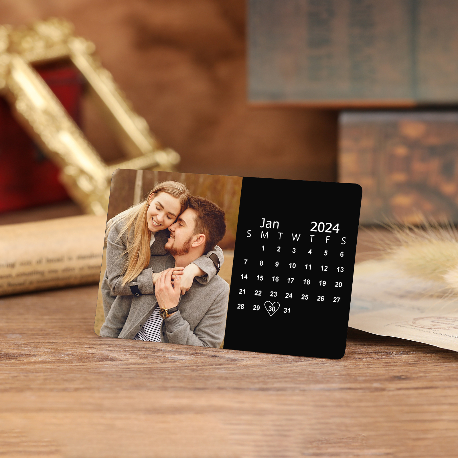 Personalised Wallet Card Cherish Every mument Valentines Day Gift for Him