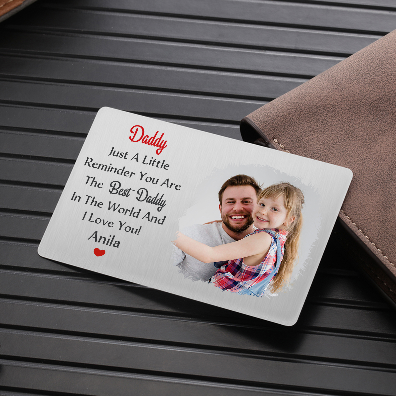 Personalized Wallet Card Daddy Just A Little Reminder You Are The Best Custom Gift for Dad | Jessemade