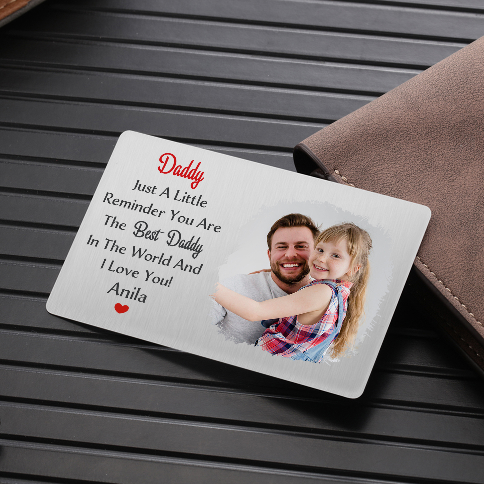 Personalized Wallet Card Daddy Just A Little Reminder You Are The Best Custom Gift for Dad | Jessemade