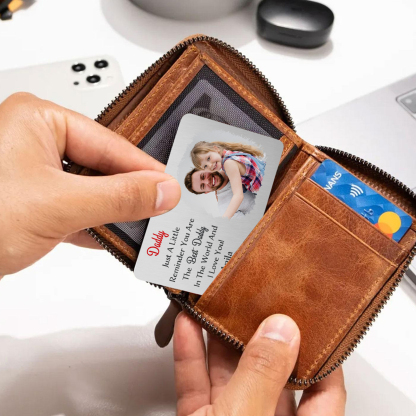 Personalized Wallet Card Daddy Just A Little Reminder You Are The Best Custom Gift for Dad | Jessemade