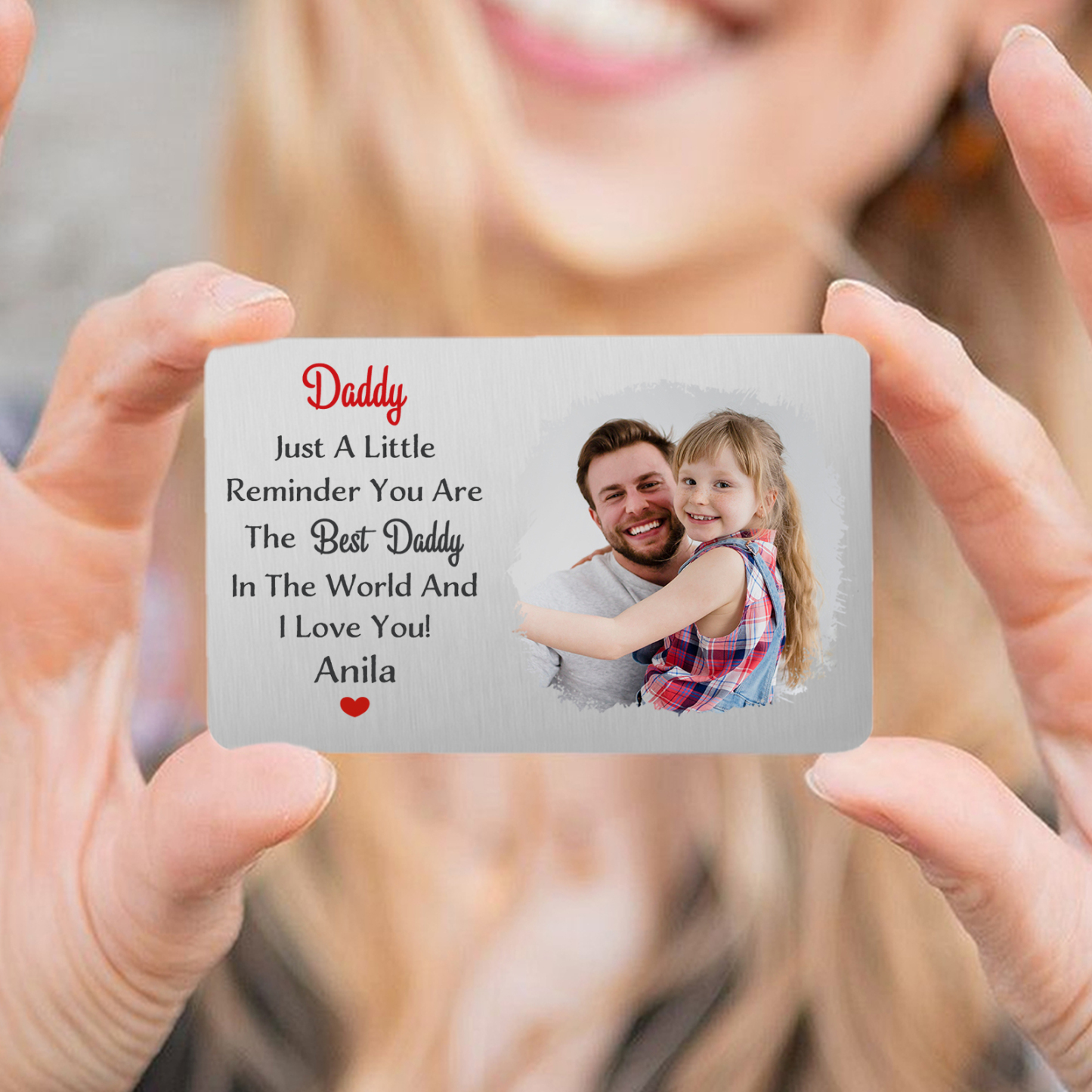 Personalized Wallet Card Daddy Just A Little Reminder You Are The Best Custom Gift for Dad | Jessemade