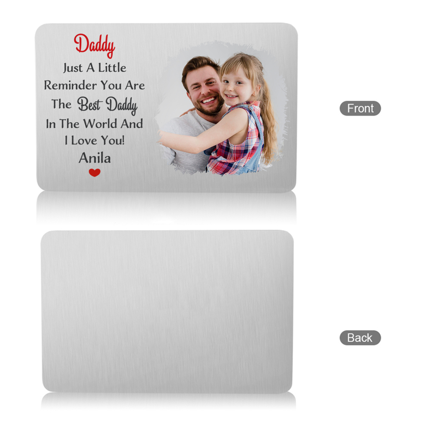 Personalized Wallet Card Daddy Just A Little Reminder You Are The Best Custom Gift for Dad | Jessemade