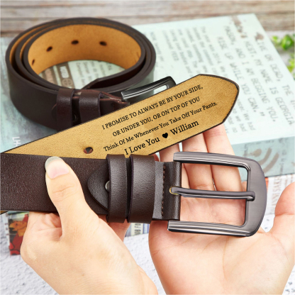 Personalised Man’s Belt Custom 2 Letters Hidden Message Gift for Him | Jessemade