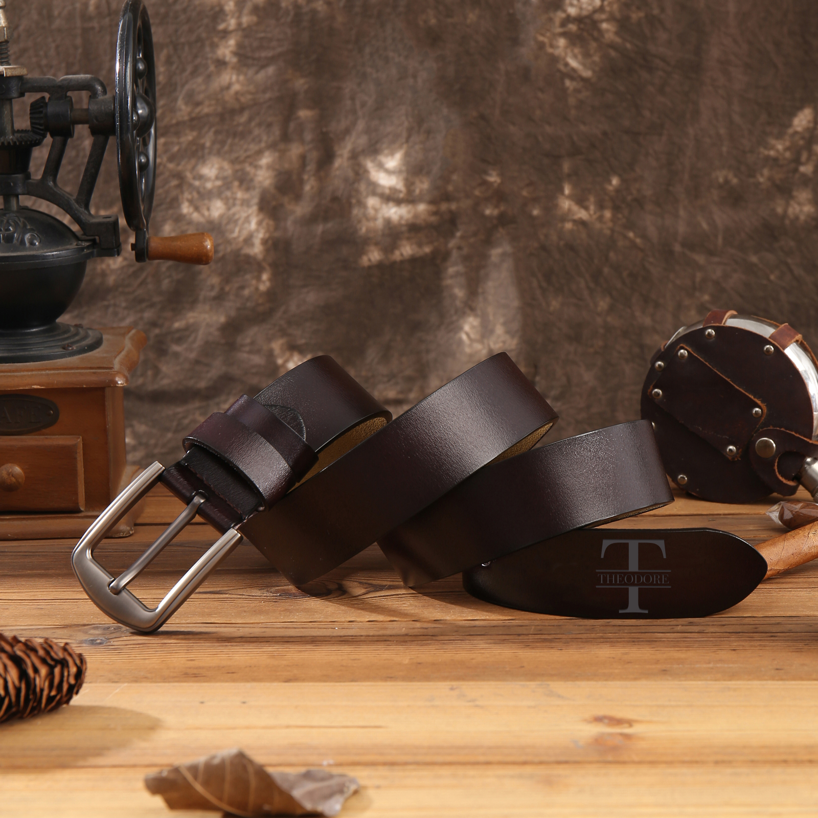 Personalised Men's Belt Custom Engraved Leather Belt with Names Thoughtful Gift for Dad | Jessemade