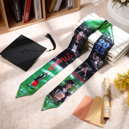 Personalised Graduation Photo Ribbon with Name, Year & Text | Jessemade